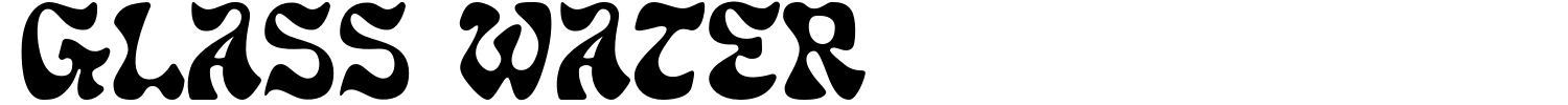 Glass Water Font