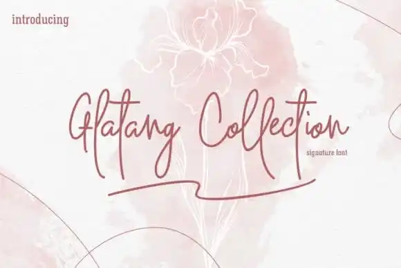 Glatang Collection Signature Font