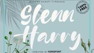 Glenn Harry Script Font › Fontesk