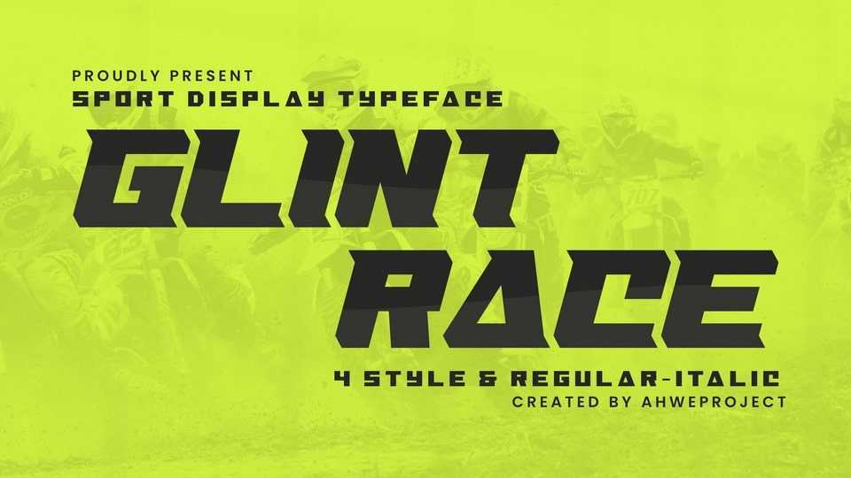 Glint Race Font › Fontesk