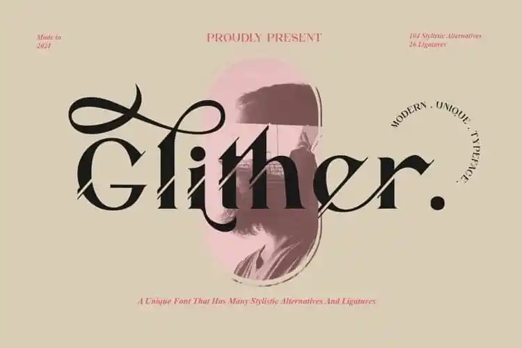 Glither Serif Font