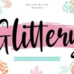 Glittery Modern Handwritten Font