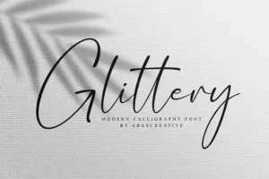 Glittery Script Font