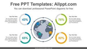 Global Doughnut Chart PowerPoint Diagram