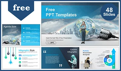 Global Education Solution PowerPoint Templates