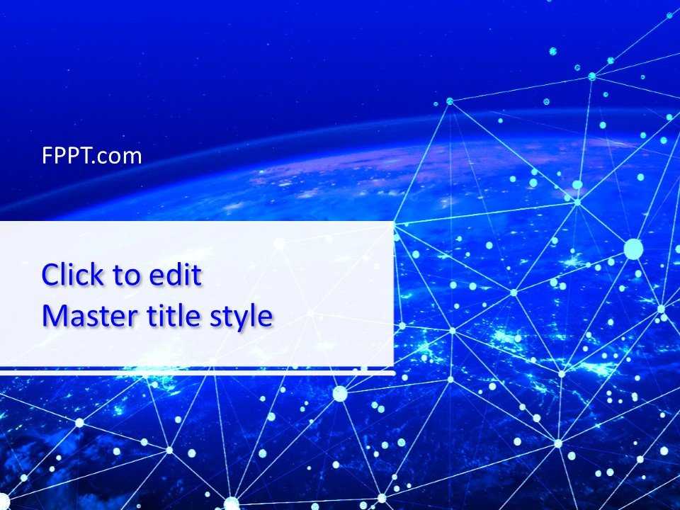 Global IT Network PowerPoint Template