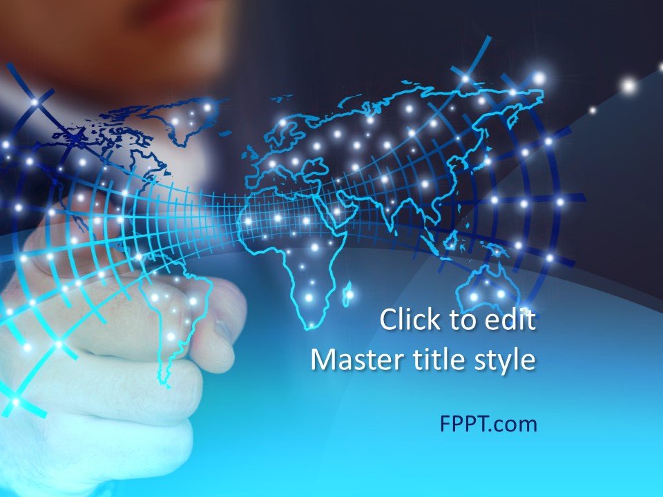 Global Network Connection PowerPoint Template