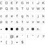 Globet Rounded Font - Fonte Grátis Mapa de caracteres da fonte Globet Rounded Font