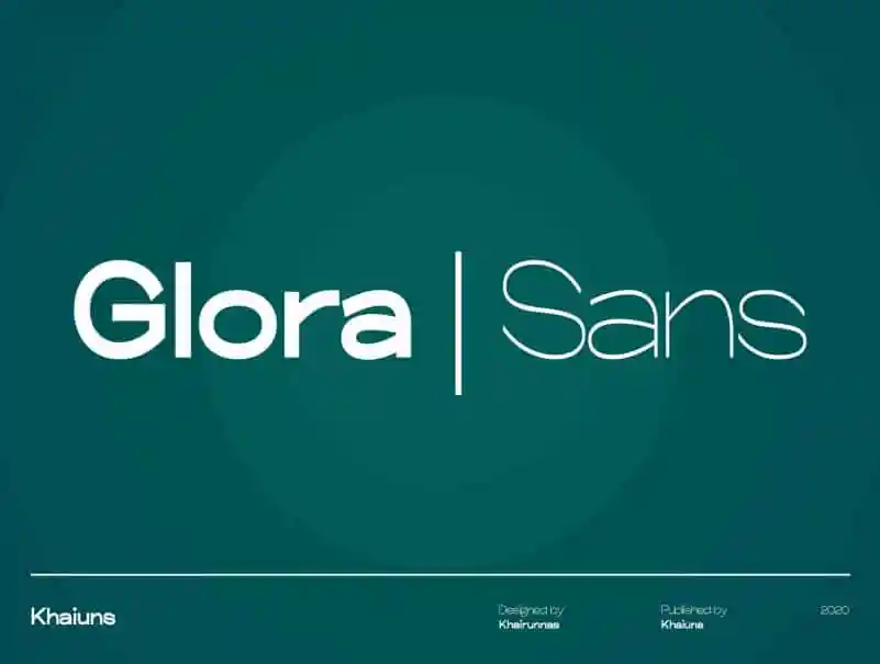 Glora Sans Serif Font