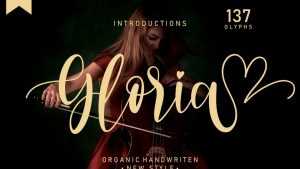 Gloria Script Font › Fontesk