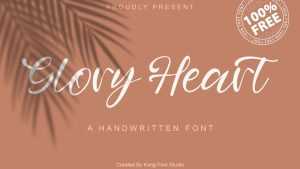 Glory Heart Font › Fontesk