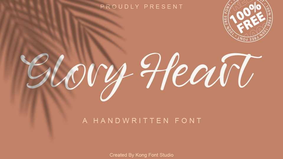 Glory Heart Font › Fontesk