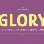 Glory Sans Serif Font Family