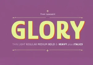 Glory Sans Serif Font Family