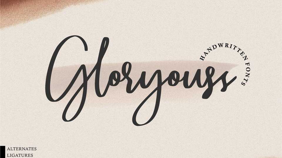 Gloryouss Font › Fontesk