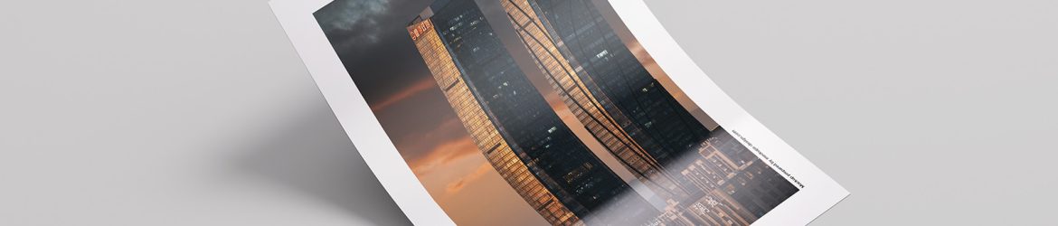 Glossy A4 paper mockup - Instant Download