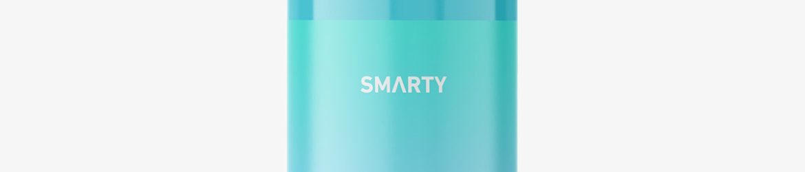 Glossy airless bottle mockup