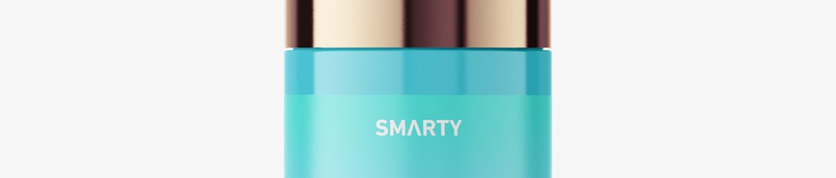 Glossy airless bottle mockup