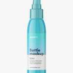 Glossy airless bottle mockup