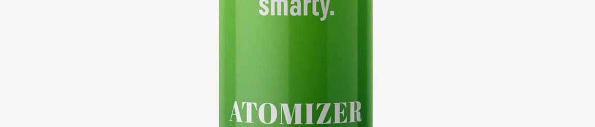 Glossy atomizer bottle mockup Glossy atomizer bottle mockup