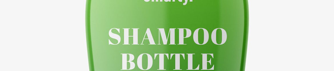 Glossy balsam bottle mockup