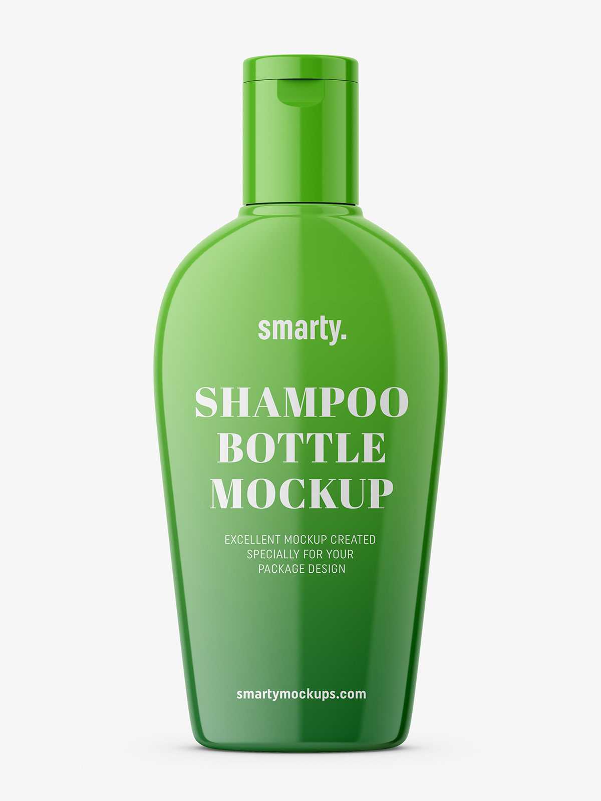 Glossy balsam bottle mockup