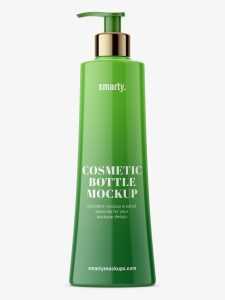 Glossy balsam bottle mockup