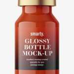Glossy bottle with crimp seal mockup / 10ml - Free PSD Download Glossy bottle with crimp seal mockup / 10ml