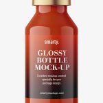 Glossy bottle with crimp seal mockup / 20ml - Free PSD Download Glossy bottle with crimp seal mockup / 20ml