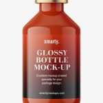 Glossy bottle with crimp seal mockup / 50ml - Free PSD Download Glossy bottle with crimp seal mockup / 50ml