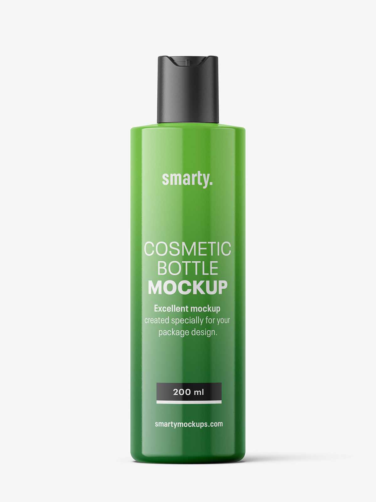 Glossy bottle with disctop / 200 ml