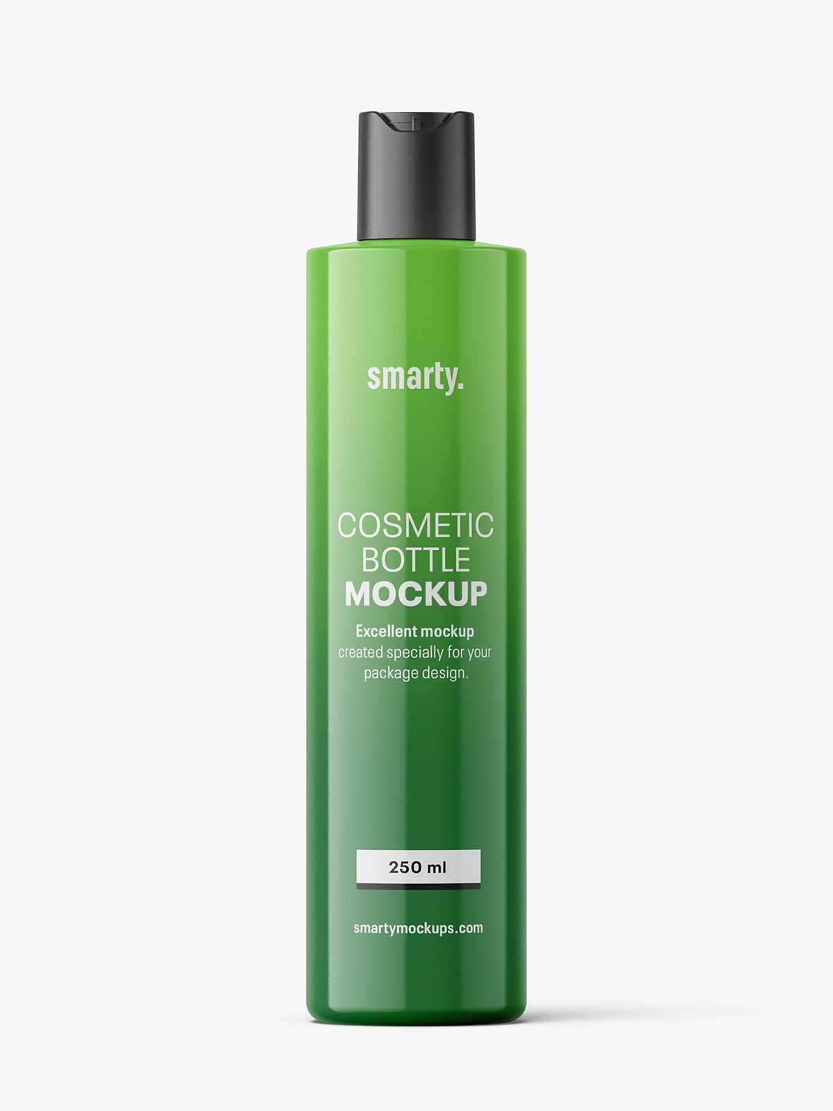 Glossy bottle with disctop / 250 ml