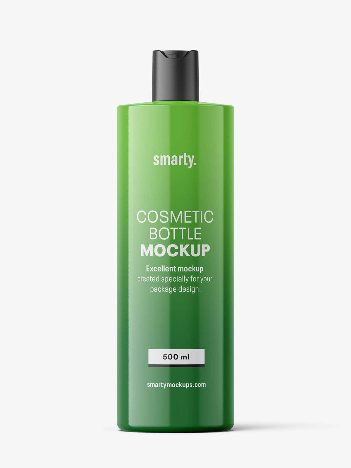 Glossy bottle with disctop / 500 ml