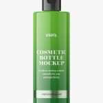 Glossy bottle with flip top mockup / 100 ml