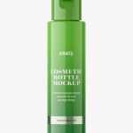 Glossy bottle with flip top mockup / 30 ml