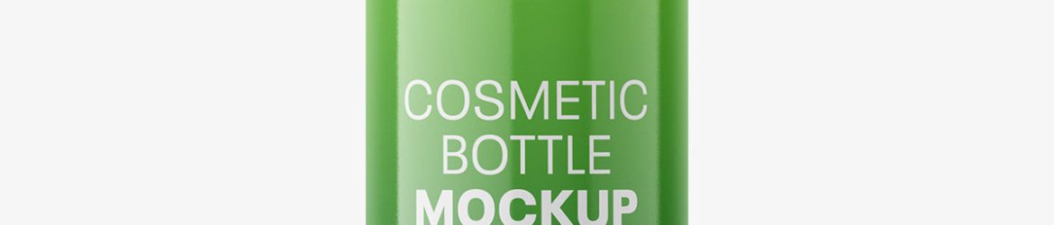 Glossy bottle with pump mockup / 200 ml Glossy bottle with pump mockup / 200 ml