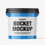 Glossy bucket mockup