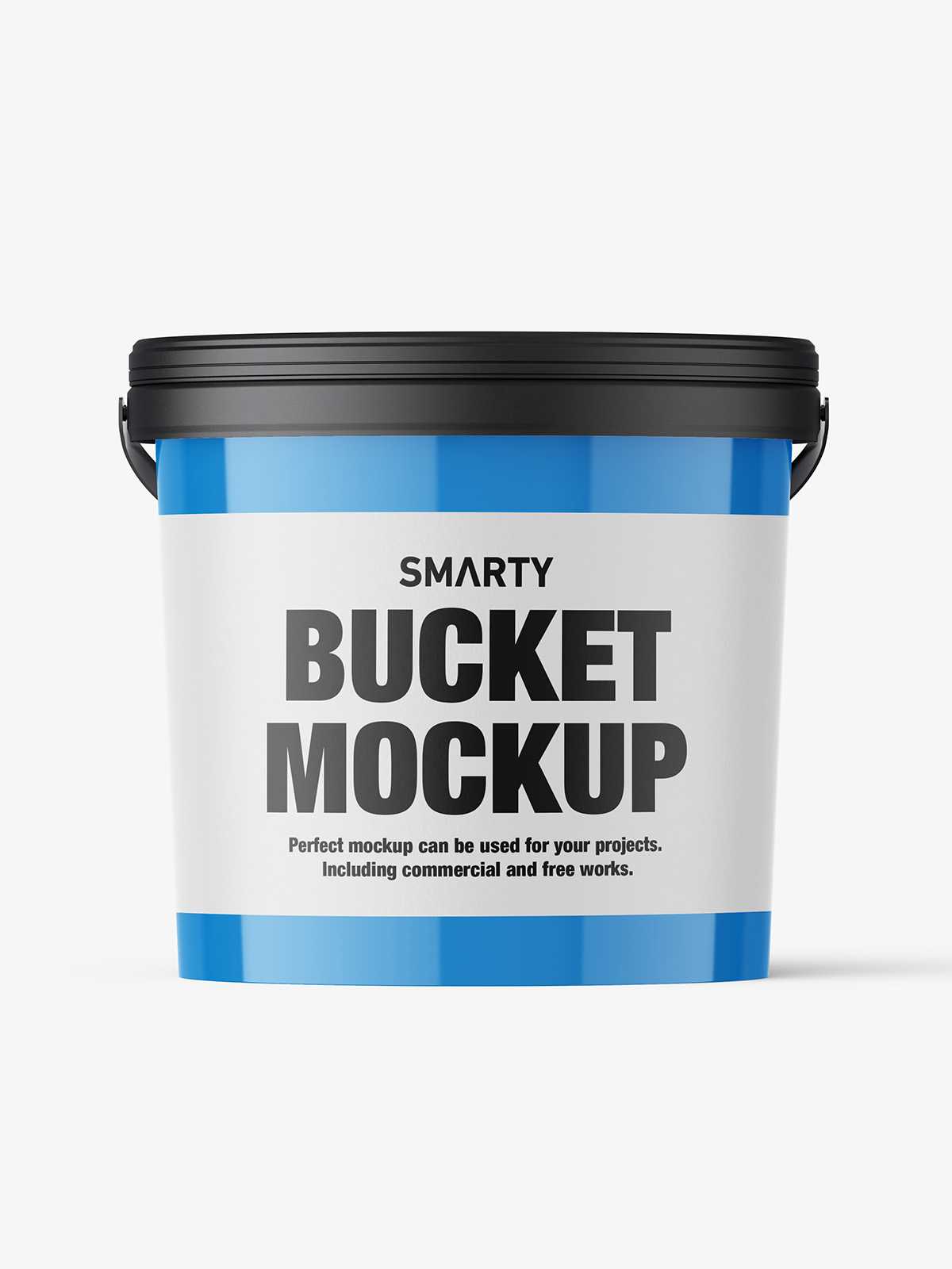 Glossy bucket mockup