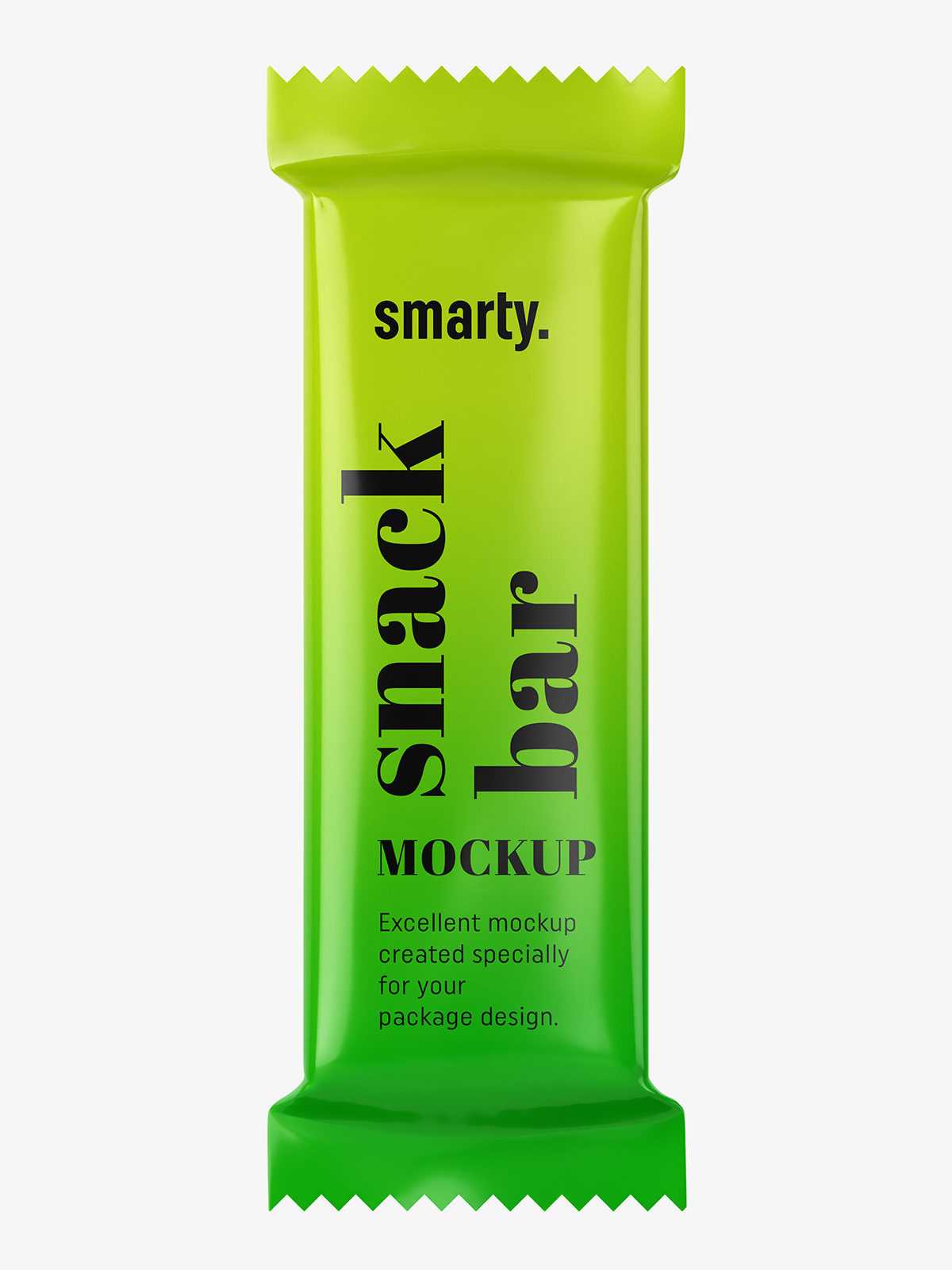 Glossy candy bar mockup