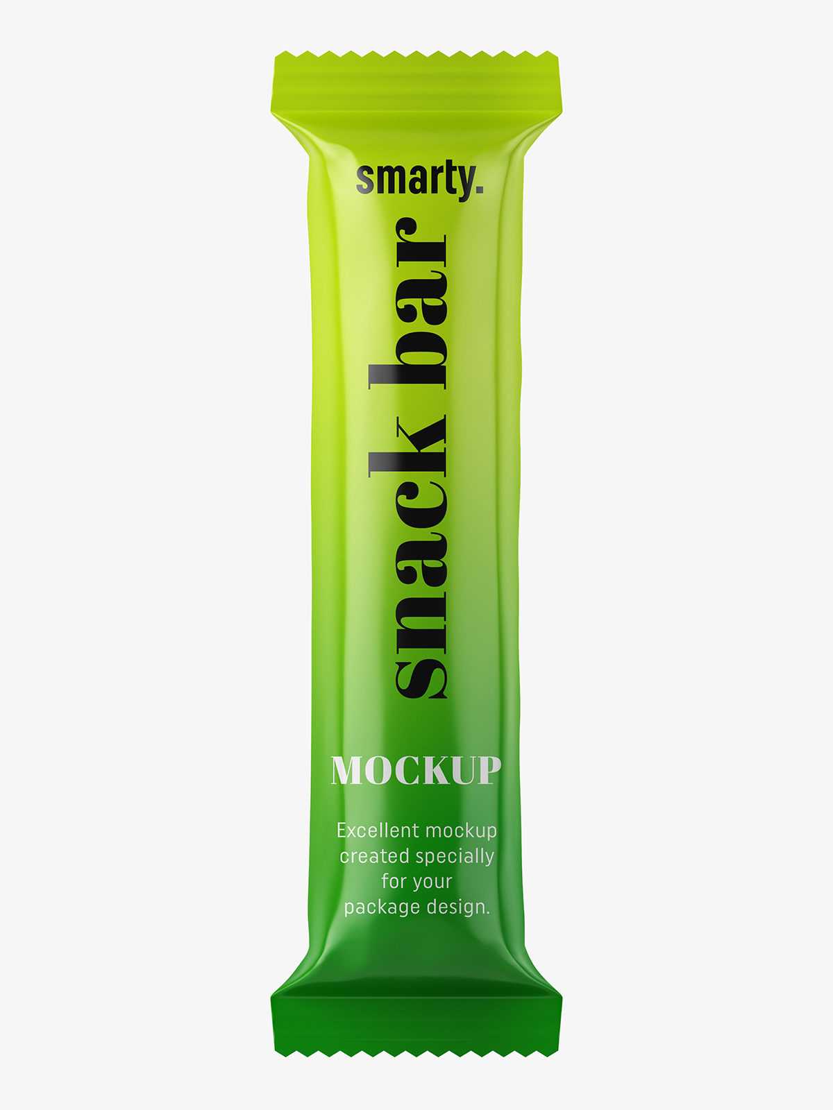 Glossy candy bar mockup