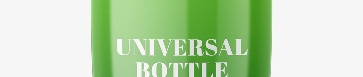 Glossy cosmetic cream bottle mockup