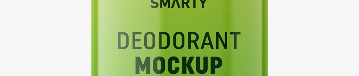 Glossy deodorant tube mockup