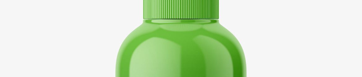 Glossy dropper bottle