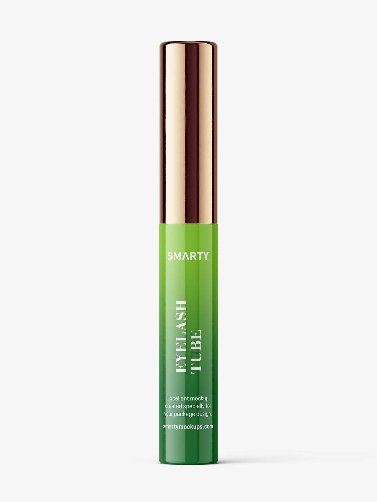Glossy eyelash bottle mockup