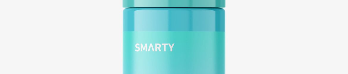 Glossy foamer bottle mockup