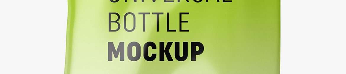 Glossy foil bag mockup