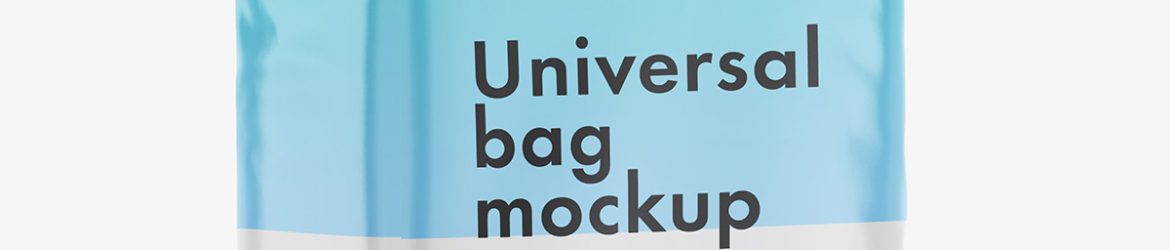 Glossy food pack mockup