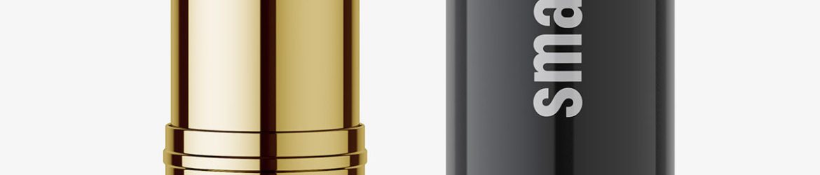 Glossy lipstick mockup