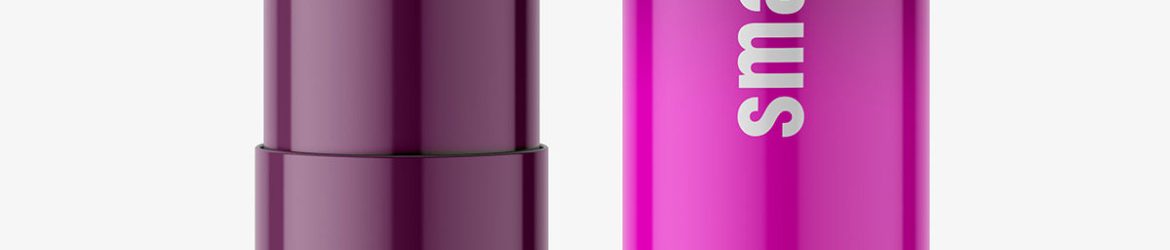 Glossy lipstick mockup
