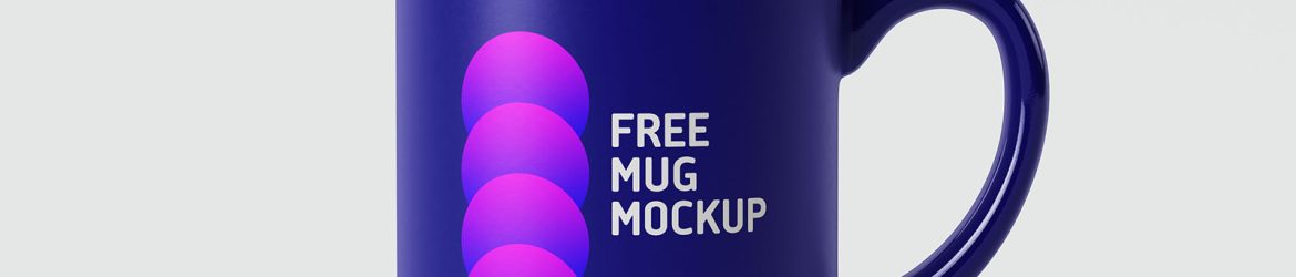 Glossy matt mug mockup
